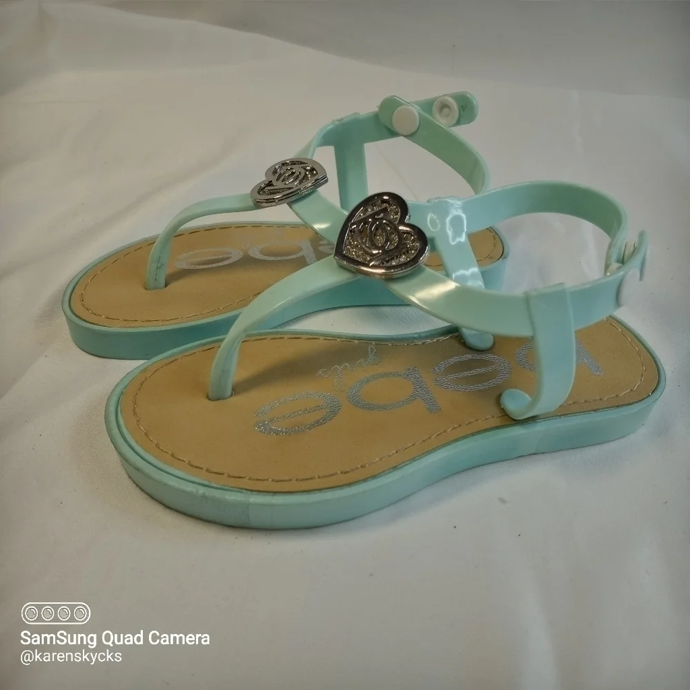 𝅺bebe Tourquouse Sandals Kids Size 9/10